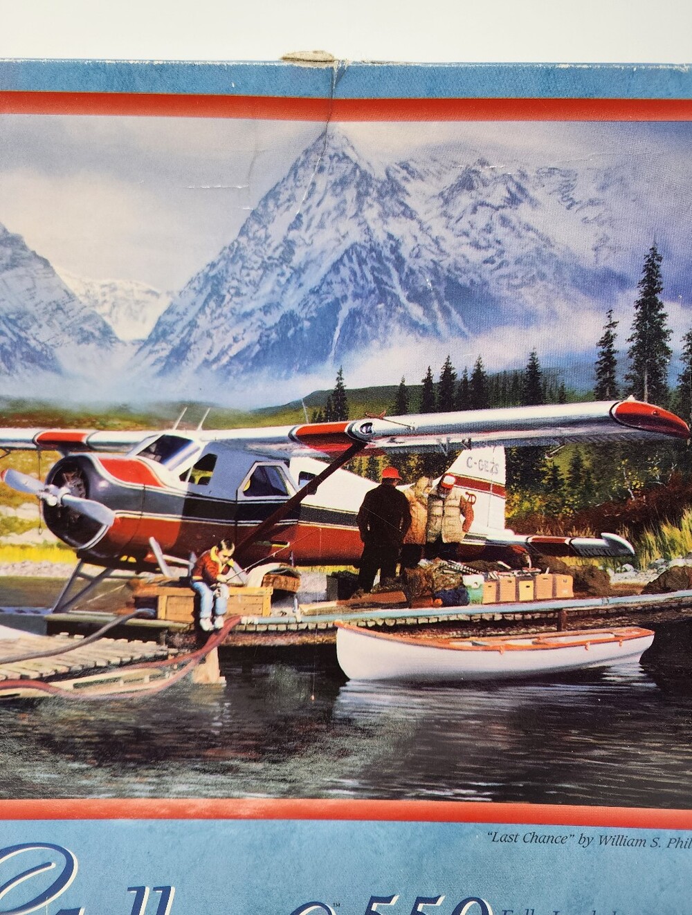 Vintage 1995 Milton Bradley Gallery "Last Chance" 550 Piece Puzzle - Picture 3 of 7
